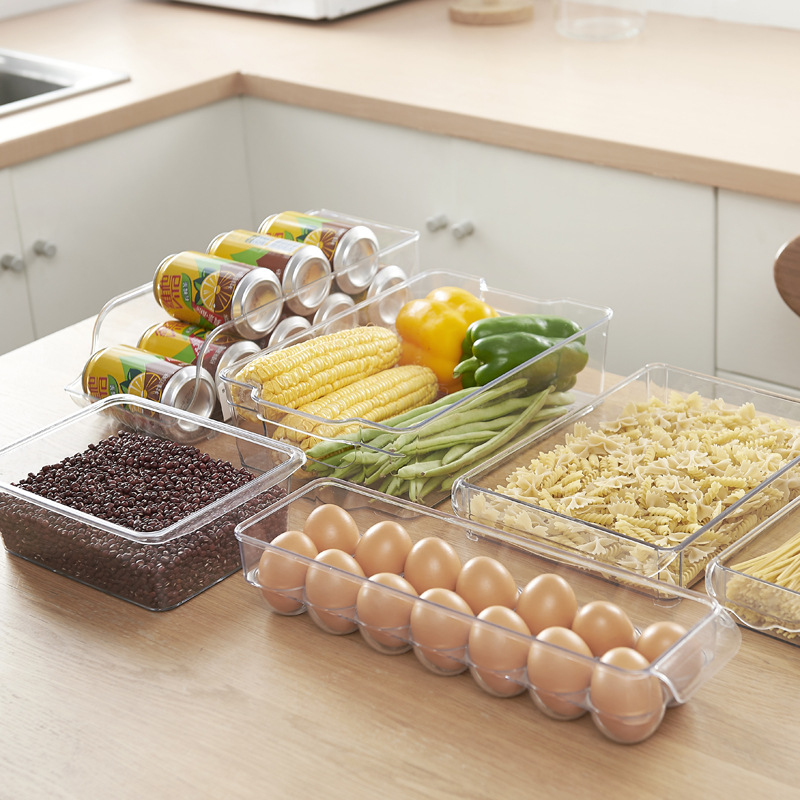 The refrigerator food storage box can be stacked with a transparent fresh-keeping box, a rectangular refrigerator box for fruits, vegetables and eggs Application Scenario