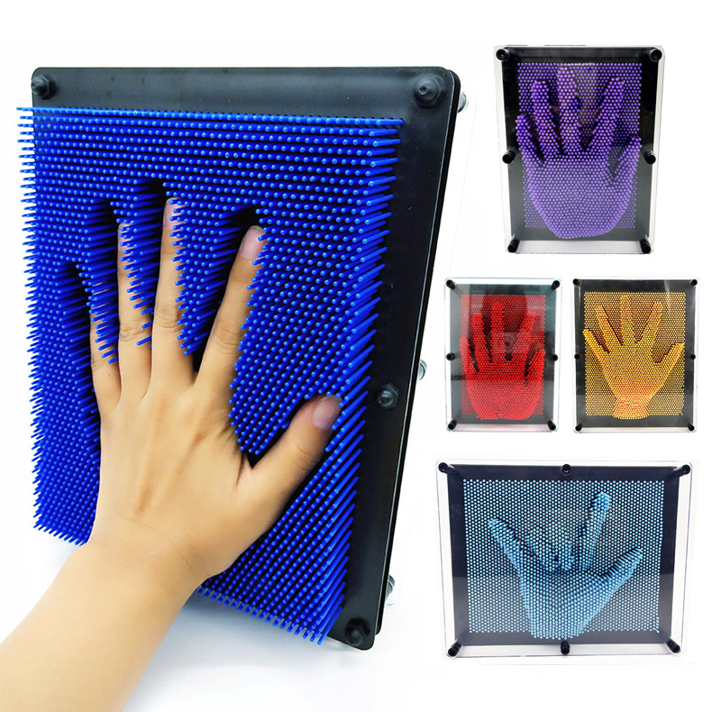 跨境热卖 3d立体百变针画礼品抖音同款儿童创意益智玩具针雕手模