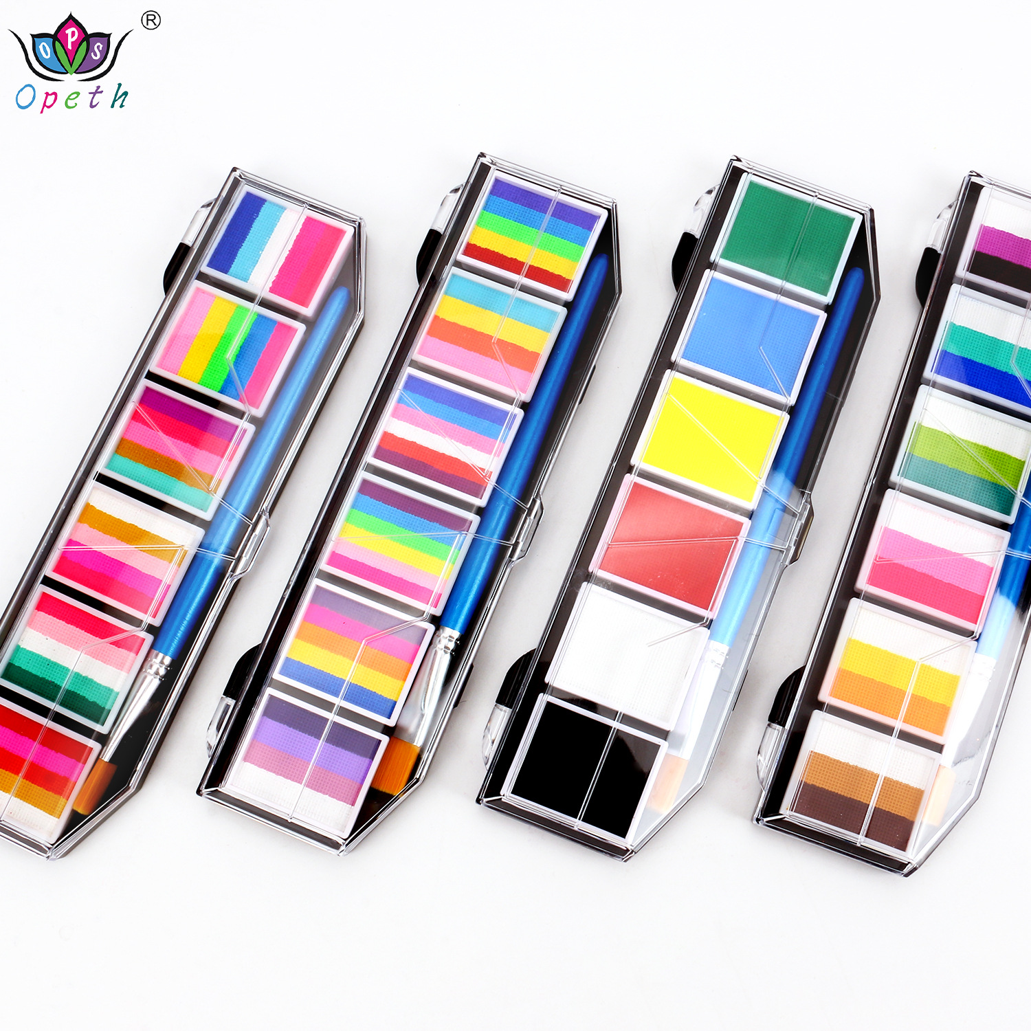 Cross-border water-soluble face multi-color face color set, body painting pigments, face color, children's face painting, opera color Item Picture