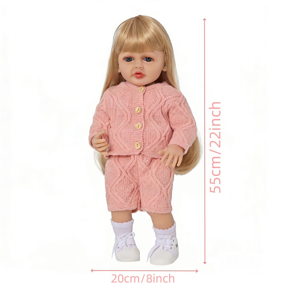 A new 22-inch cross-border rebirth doll multi-functional English dialogue soft rubber simulation vinyl doll toy Application Scenario