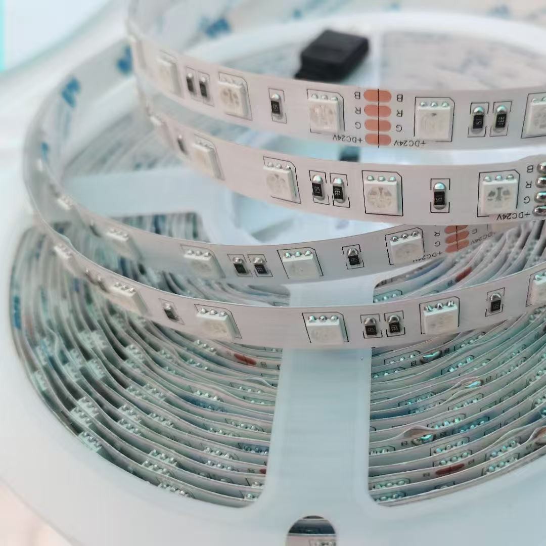 RGB light strips 50, 50RGB, 60, 120 RGB light strips 120, seven-color variable light strips, 24VRGB soft light strips Item Picture