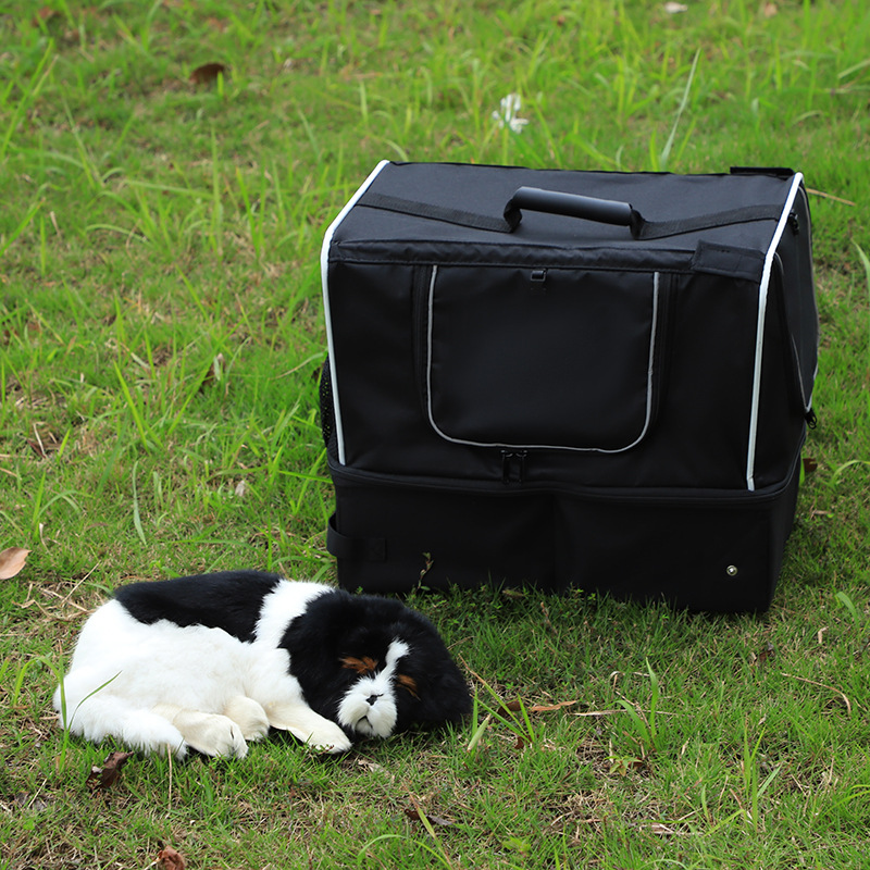 Rongka Pet Cross-border Oxford Cloth Cat Litter Box Bag: Simple, individual, foldable, waterproof travel cat bag, portable cat bag for going out details Picture