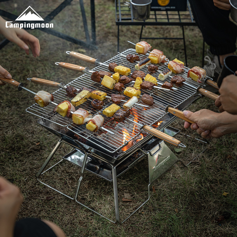 柯曼MT-3大号折叠便携不锈钢烤肉炉烧烤架BBQ烤箱烤网烧烤炉露营