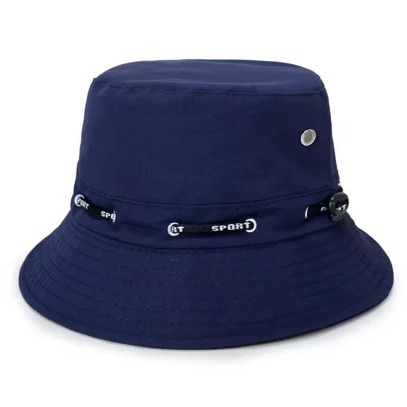 Summer and autumn fisherman's hats for men and women, outdoor foldable fishing sunshade basin hats, travel hats, and rope basin hats details Picture