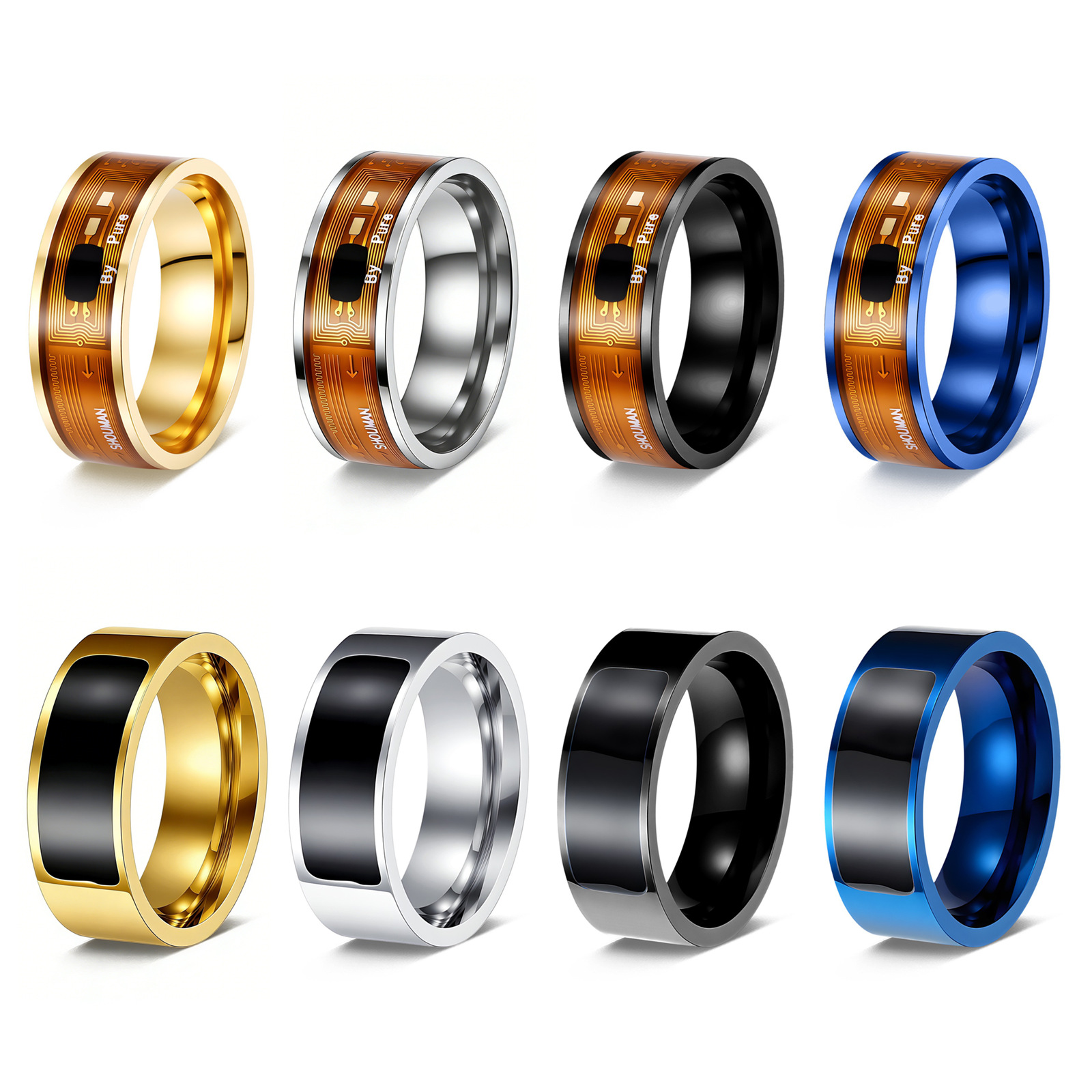 NTAG213 chip NFC smart ring, wearable smart phone device, cross-border European and American smart jewelry Item Picture