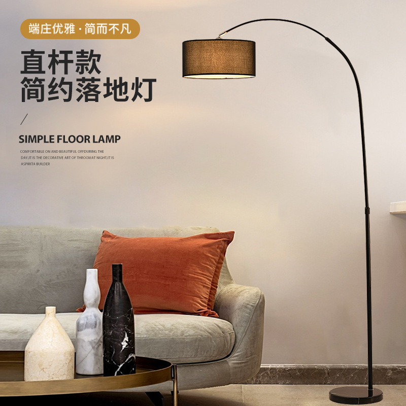 Cross-border exclusive eye-protecting standing fishing lamp, LED floor lamp, standing table lamp, sofa, living room, bedroom, bedside lamp details Picture