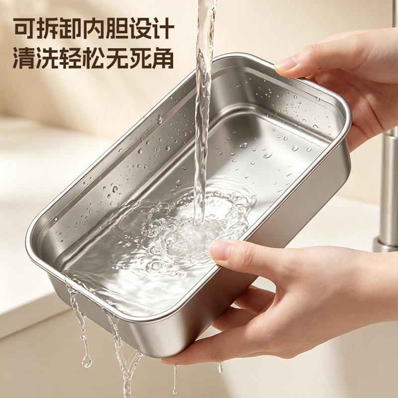 علبة وجبات خفيفة من الفولاذ المقاوم للصدأ 304 من علب الوجبات الساخنة Specification image