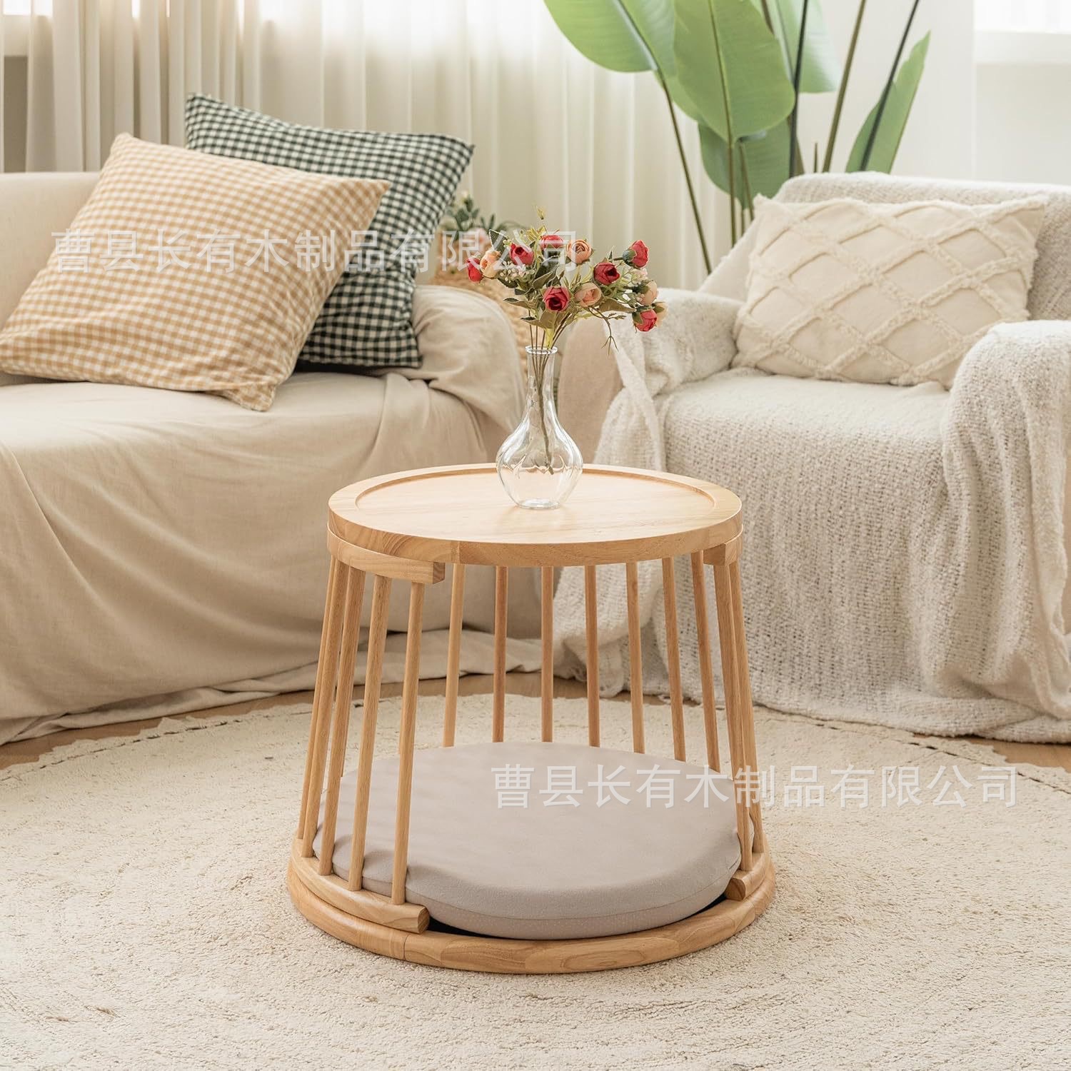 Wooden pet bed, ice silk pad, dog bed, dog supplies, cool pet ice pad in summer Specification image