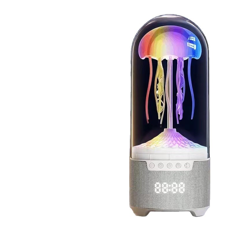红太阳科技水母蓝牙音箱智能无线七彩呼吸灯八爪鱼音响便携式智能摆件礼品