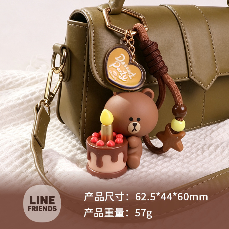 Genuine IP licensing LINE brown bear universal pictures minions dreamworks cómo adiestrar a su dragón temas de entorno colgante llavero Application Scenario