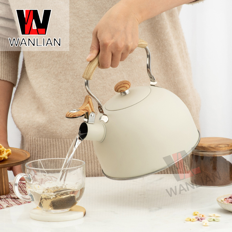 قوّاعة عبر الحدود تصنع قارورة ماء تطهي القهوة وتصنع مقابض خشبية يبلغ قطرها 2.5 م للقوارير البيضاء Application Scenario