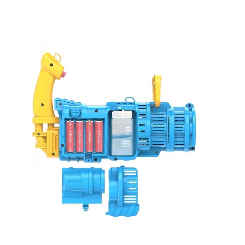 The new rocket light bubble machine of the same style as Douyin, the popular Gatling bubble gun, is an automatic bubble-blowing children's toy Item Picture