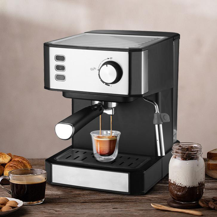 110V cross-border consignment Italian household coffee extraction machine, office steam milk foam semi-automatic integrated machine