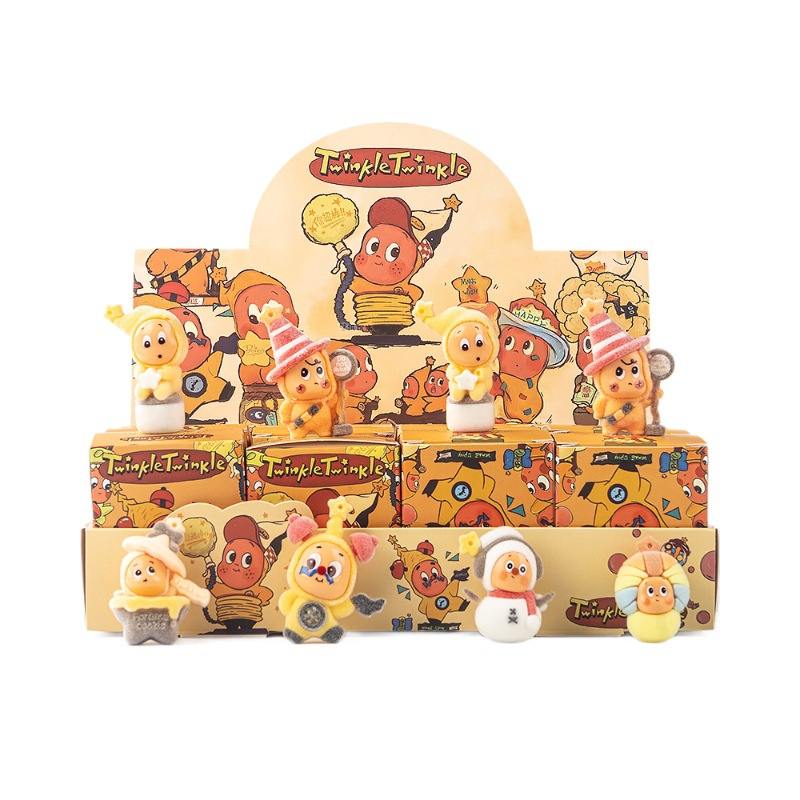 Flocked trendy toys, star people figurines, children's toys wholesale, figurines, street vending, blind bags and blind boxes Item Picture