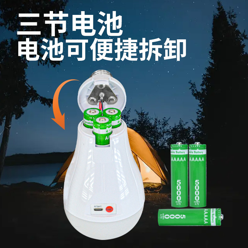 Jiuliang DP multi-functional power failure emergency bulb, emergency type product, fire lamp, ambient light details Picture