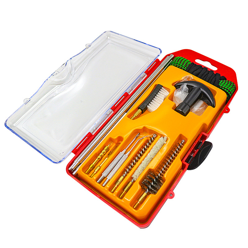 Jujian's best-selling new I-shaped rotating double-head handle rope brush inner barrel brush set, 5.56mm caliber barrel brush set Application Scenario