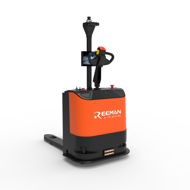 REEMAN orange and black automatic guided vehicle industrial robot intelligent material handling and transportation Specification image