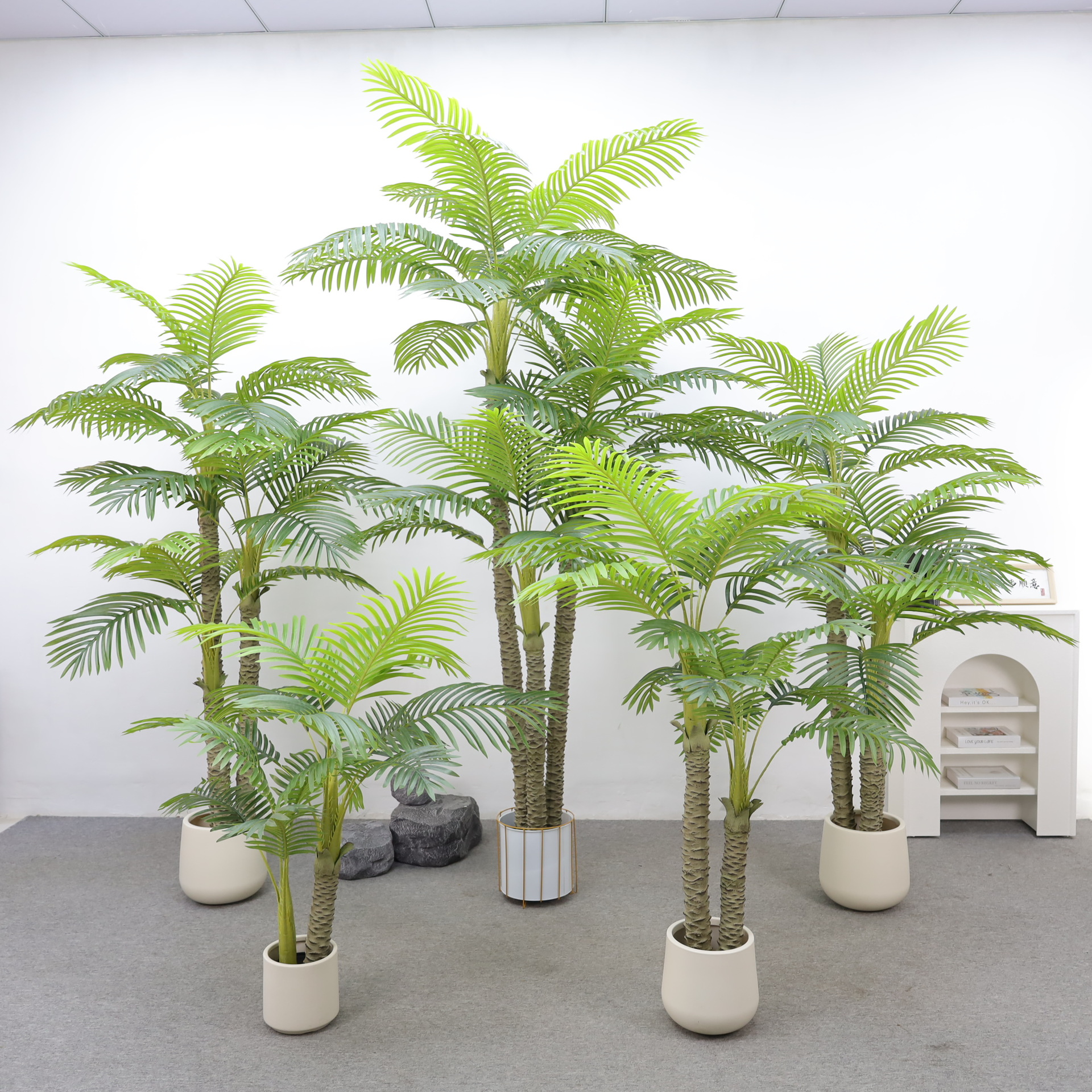 仿真多杆椰子树室内外装饰热带假树盆景摆件仿真大号绿植植物盆栽