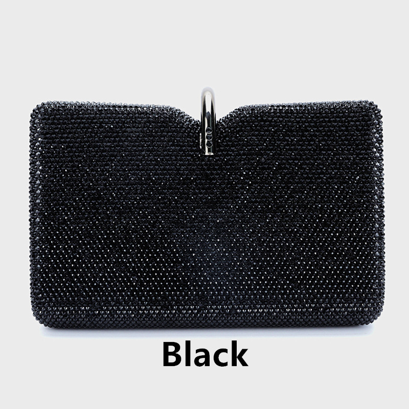 Hand-held bags, evening gowns, cross-border ladies' dinner bags, party and wedding diamond, crystal and water diamond bags, European and American hand-held bags Specification image