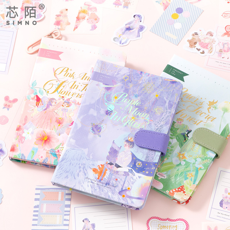 Xinmo Cross-border bestseller magnetic clasp book Gift box, fairy tale style, cute style, warm heart, high appearance level, handbook, children's birthday gift Specification image
