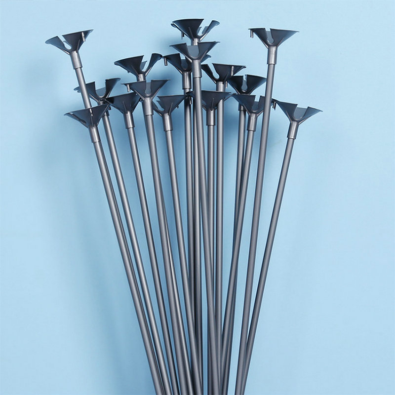 Wholesale brand-new material metallic texture balloon clubs, 32CM balloon support rod bracket, metallic color balloon club support Specification image