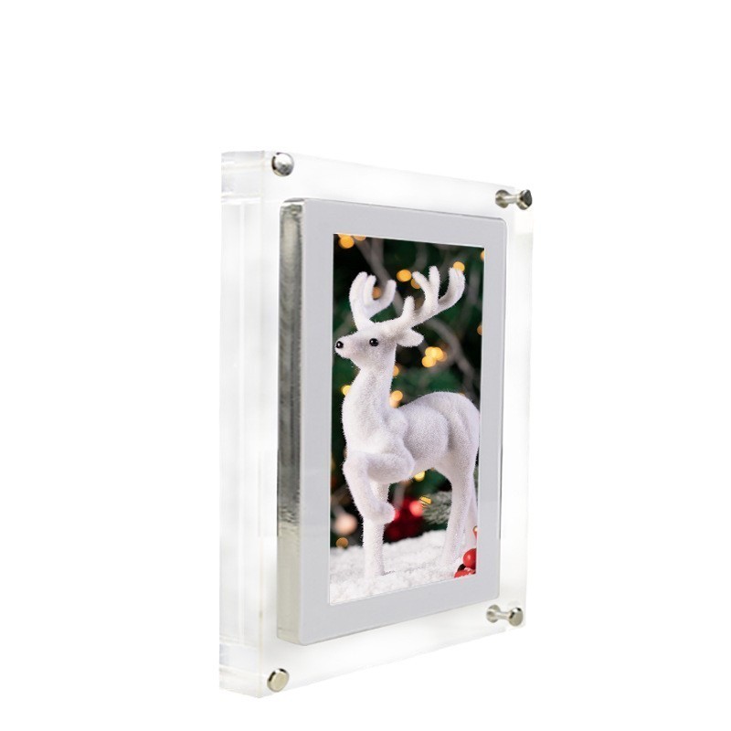 Cross-border 5-inch transparent acrylic digital photo frame IPS high-definition electronic photo album intelligent photo album advertising machine manufacturer Item Picture