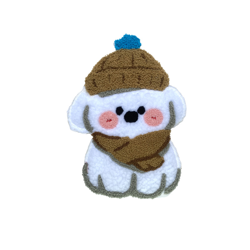 卡通时尚刺绣布贴小狗补丁贴衣服装饰包包羽绒服修补破洞贴布辅料产品图