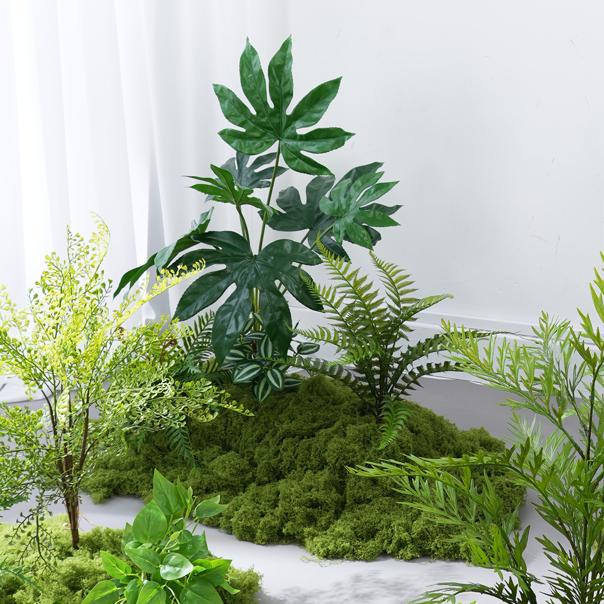 仿真蕨类植物厥叶仿真绿植室内插花布景植物装饰造景塑料微观景产品图