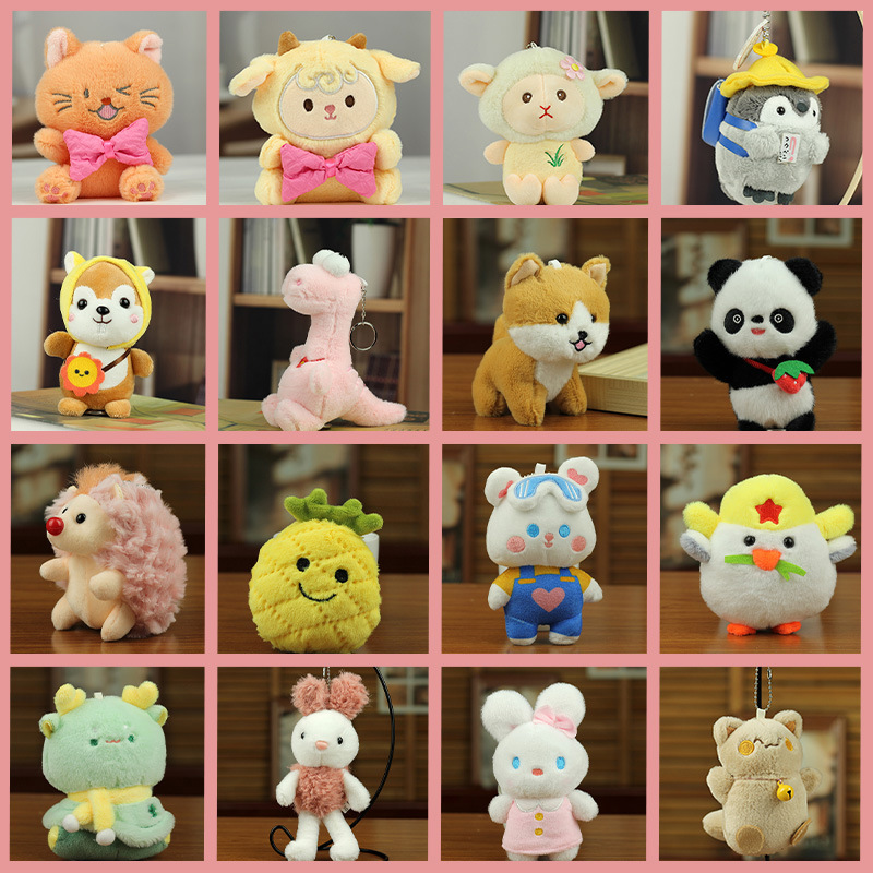 Creative Internet celebrity cute toy pendants, plush toys, cartoon dolls, bags, pendants, dolls, keychains