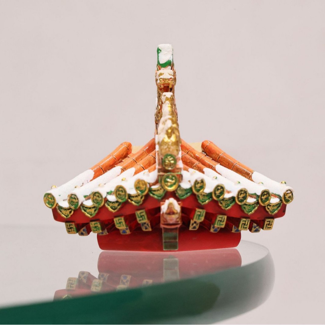 Dazheng Hall refrigerator magnets with exquisite details and ancient-style decoration. Direct supply from the manufacturer, one-piece consignment. Welcome to inquire. Specification image