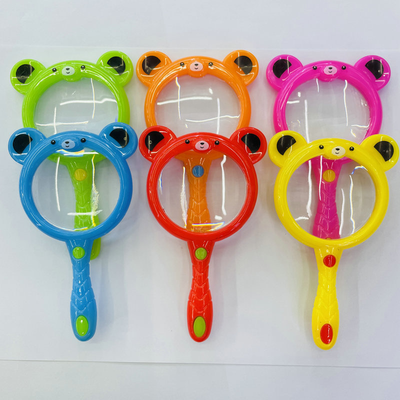Children's anti-drop handheld cartoon animal magnifying glass, kindergarten science experiment toy, cute gift for kids Specification image