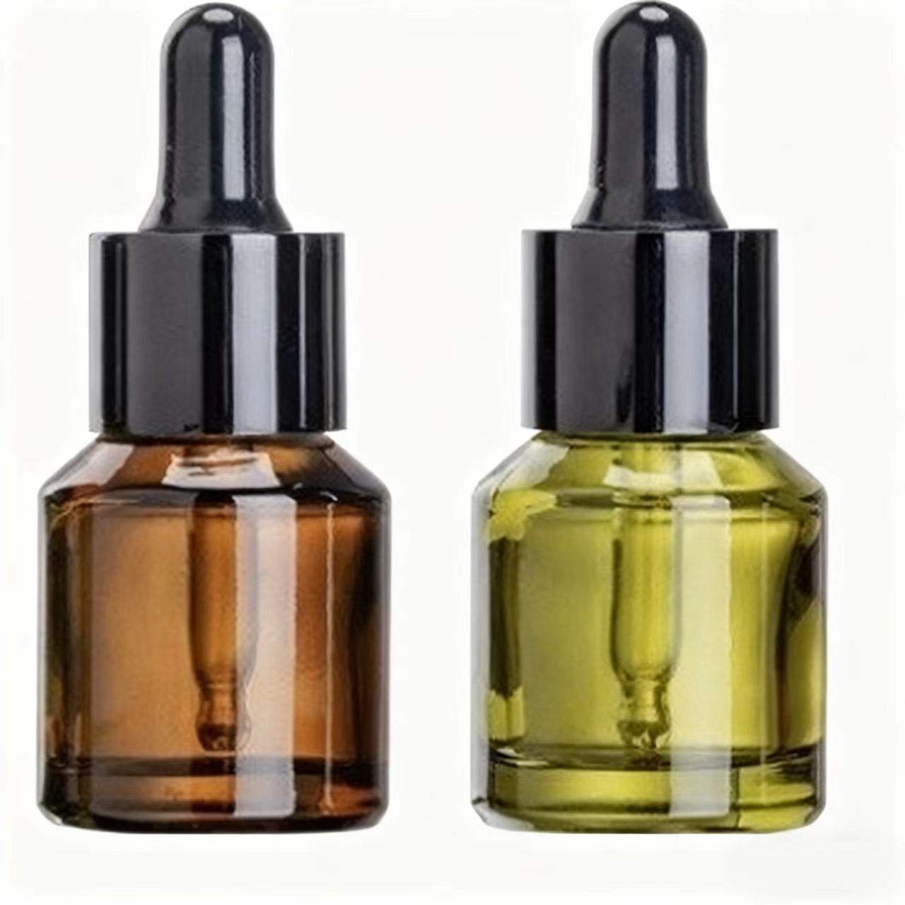 批发15ml斜肩玻璃滴管瓶30ml茶色避光精华瓶喷雾小容量原液分装瓶