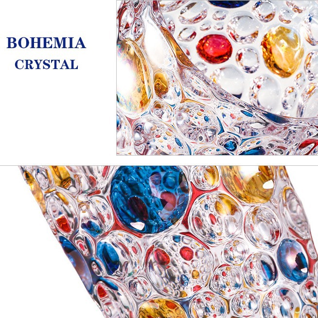 Czech imported crystal vase, high appearance level, European-style home living room decoration item, vase, light luxury and high-end glass gift Item Picture