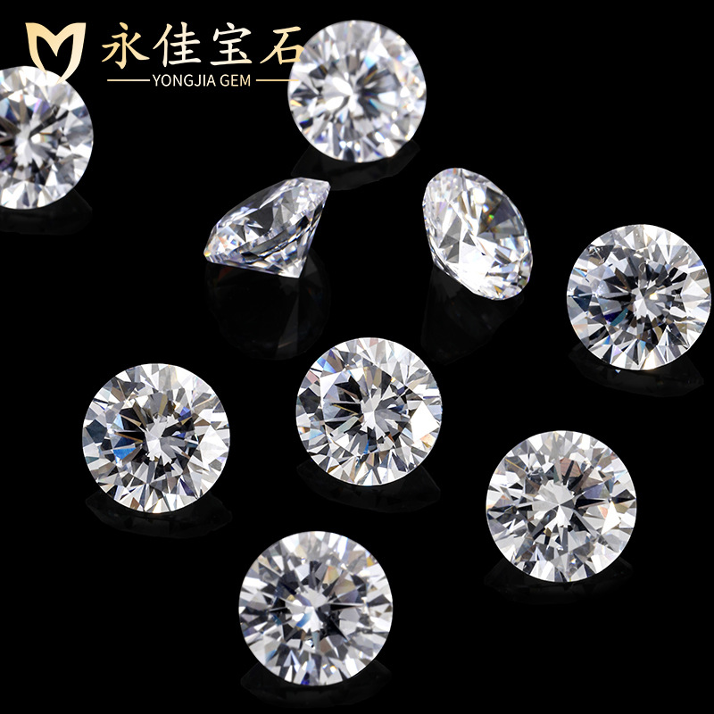 Yongjia Gemstone Round colored Zircon DIY Bare pieces for clothing, nail art, accessories and Zircon beads for bulk export Application Scenario