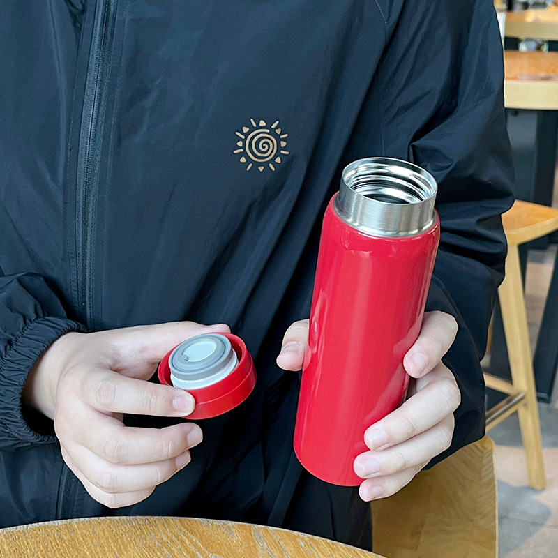 Mini insulated cup, 304 stainless steel vacuum pocket cup, simple and fresh men's and women's water cup, portable gift customization Specification image