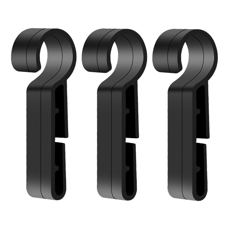 现货 安全帽头灯卡扣固定防滑扣塑料钩扣头灯带挂钩厂家批发白底实物图