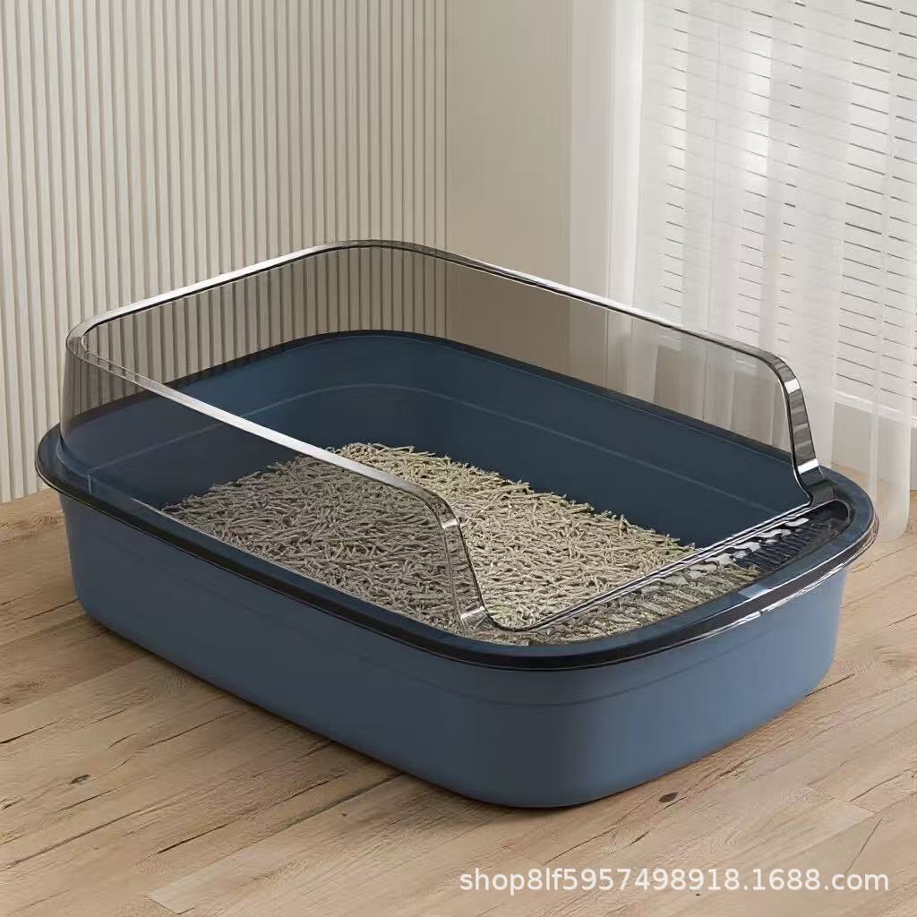 Baño de gato engrosado productos para mascotas lavabo de arena para gatos extra grande y anti-olor generator semi-cerrado lavabo de arena para gatos extra grande y anti-salpicaduras exteriores Application Scenario