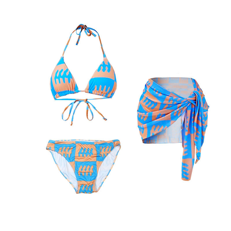 比基尼/比基尼泳衣/跨境泳衣/泳衣女露背欧美/女士连体泳衣白底实物图