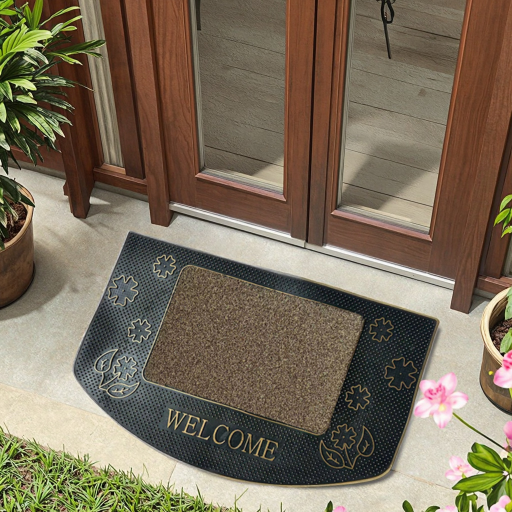 Rubber floor MATS, door MATS, entrance door carpets, anti-slip foot MATS, European, Chinese, Nordic style, wear-resistant and dirt-resistant carpets Application Scenario