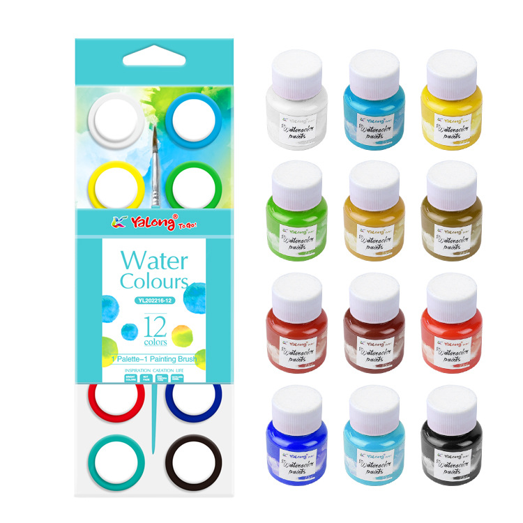 Yalong Cross-border Student Wholesale, student colored paints, children's painting colors Specification image