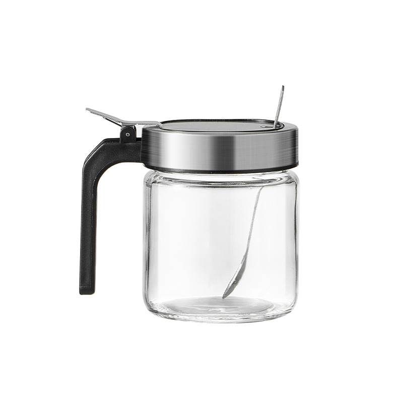 High-end kitchen seasoning box, salt shaker, seasoning jar, glass seasoning bottle, household seasoning jar storage box combination set Item Picture