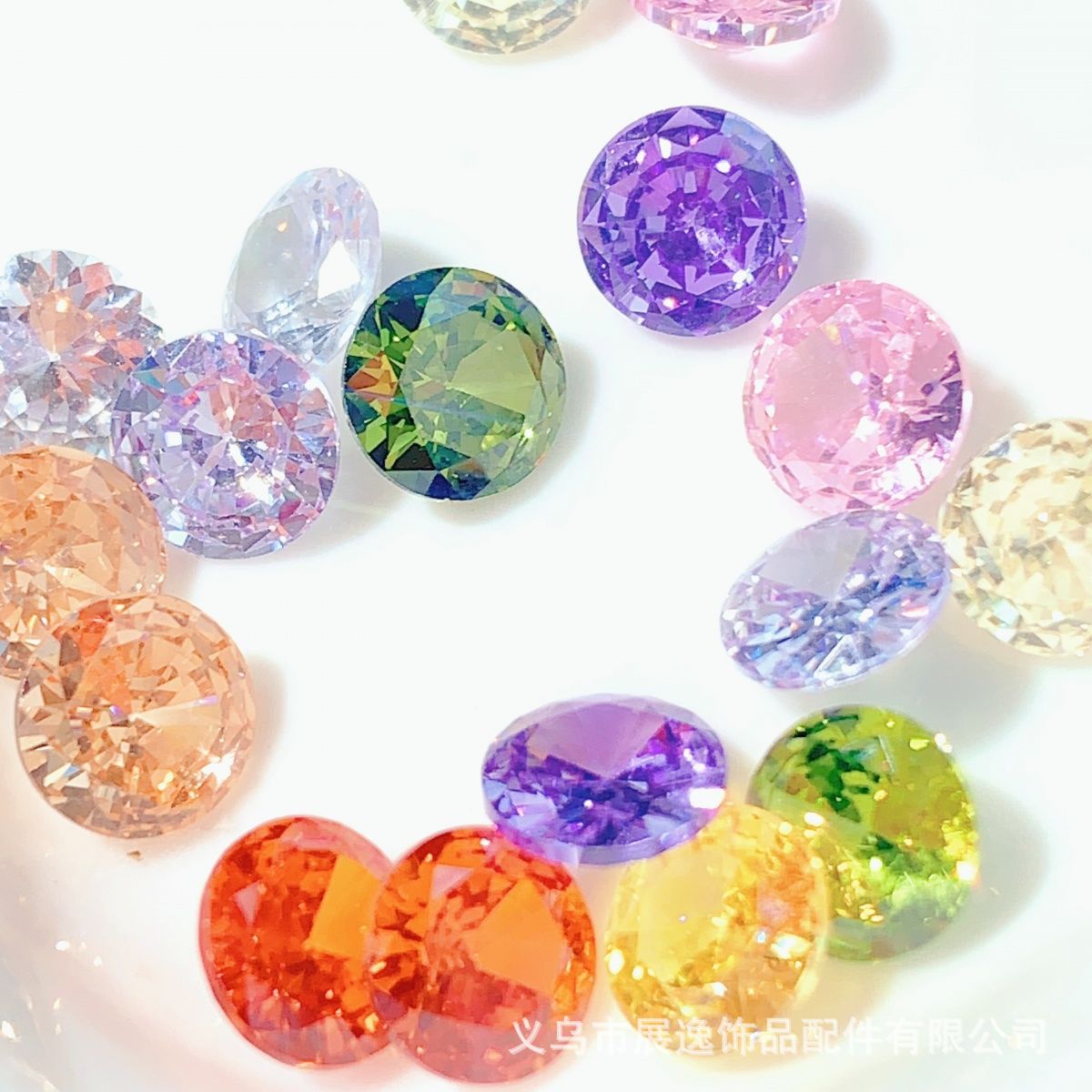 Cristal diamante cristal de colores transparente artesanía objetos de boda decoración joyería contador manicura cristal zirconio Specification image