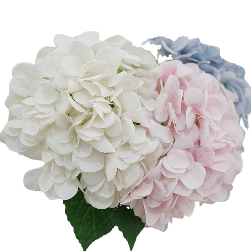 水润保湿手感高仿真绣球花客厅餐厅装饰假花酒店装饰婚庆布置花艺白底实物图