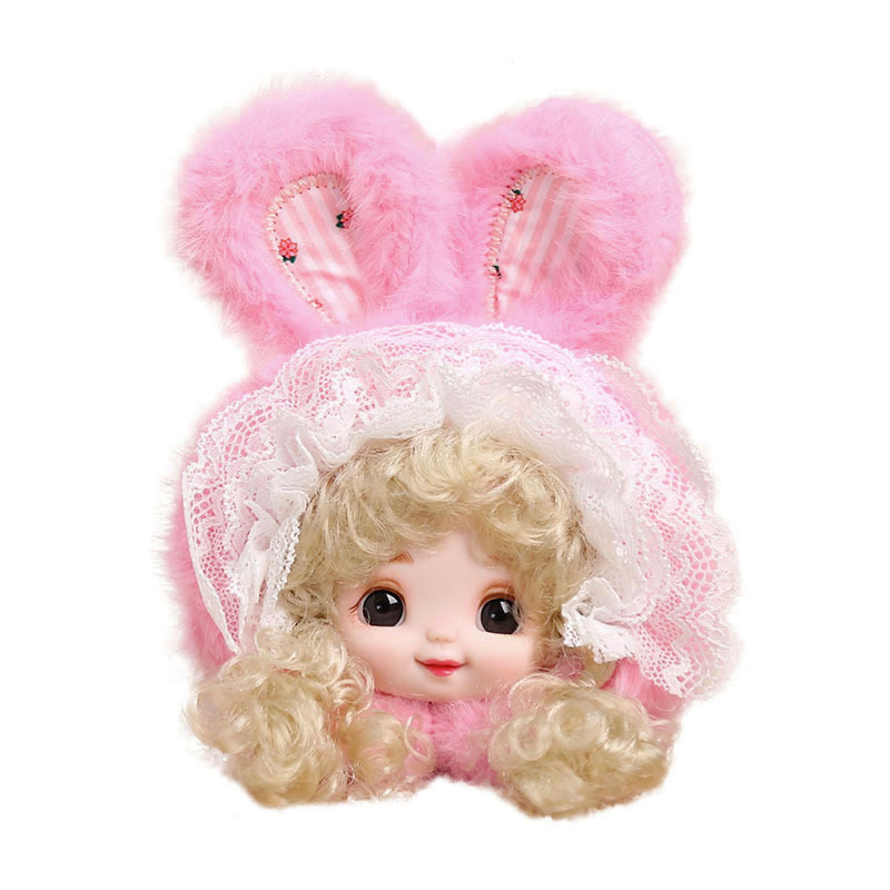 Vinyl rabbit ears, doll head pendants, plush toys, figurines, bags, pendants, keychains, dolls, and dolls Item Picture