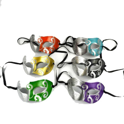 Masquerade ball party Princess mask Half face Mask - Adult children beauty painted mask, light plate mask Item Picture