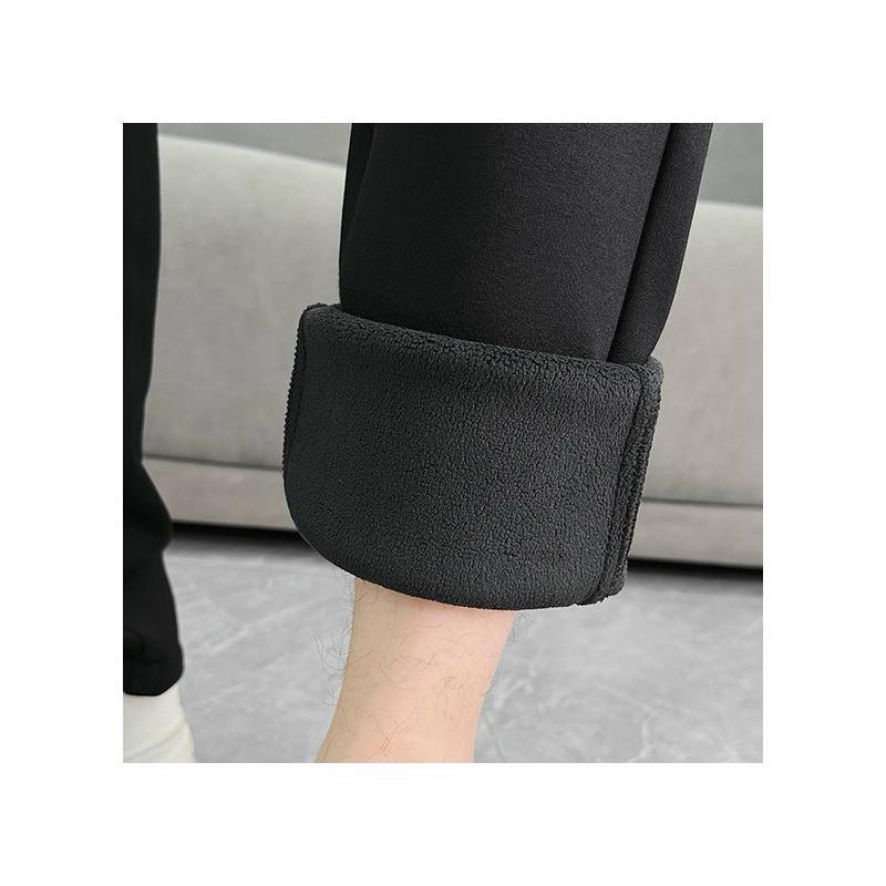 2025 Autumn/Winter skinny casual pants, sweatpants, men's sportswear pants, men's fleece sportswear casual pants, versatile and highly elastic Item Picture