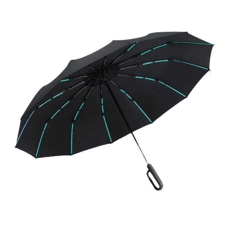 Fully automatic men's umbrellas, folding umbrellas, high-end business umbrellas, UV-resistant sunshades, logo sun umbrellas Item Picture