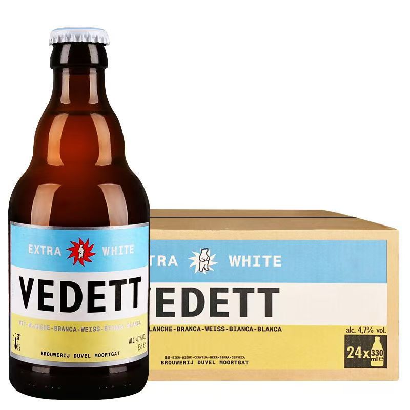 Domestic White Bear Beer, a Belgian-flavored white beer, is refreshing and crisp with a citrus flavor. 330ml