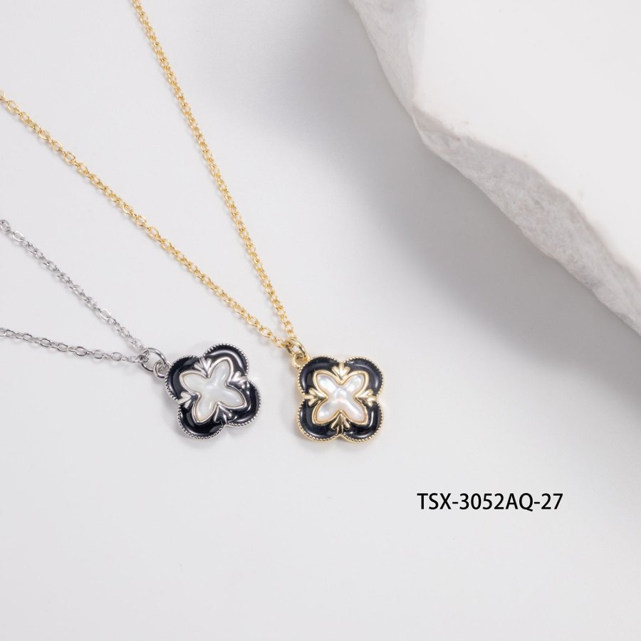 项链/珍珠/天然石项链/珍珠项链/蝴蝶项链细节图