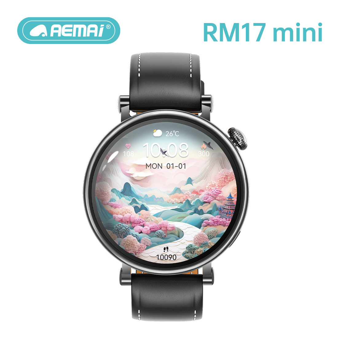 ساعة ذكية من طراز Aemai عبر الحدود RM17Mini لرصد ضغط الدم بين الرجال والنساء Item Picture